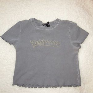 Forever 21 Grey Cropped Top